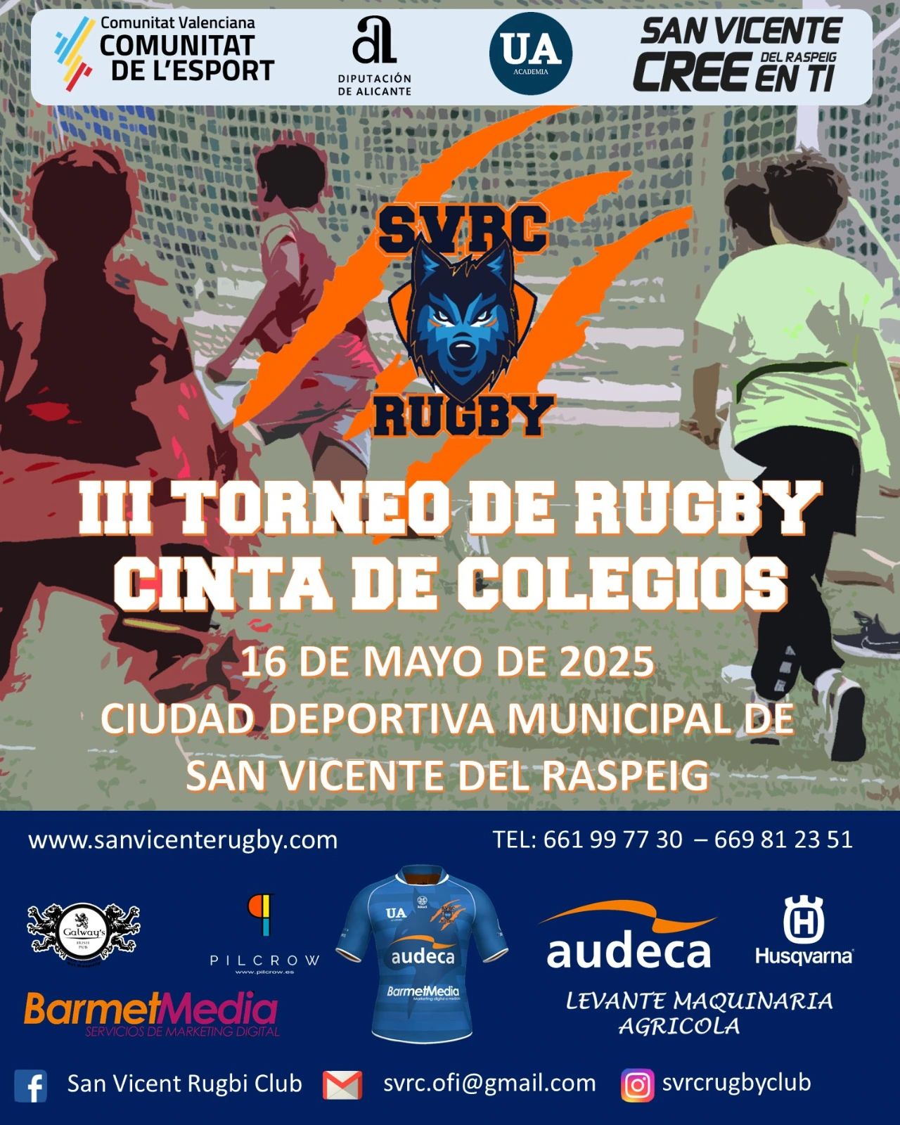 San Vicente Rugby Club organiza la III edición del torneo rugby cinta