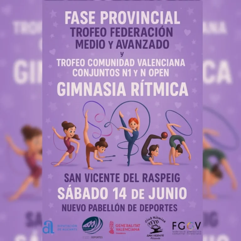 Gimnasia rítmica y espectáculo este fin de semana en San Vicente