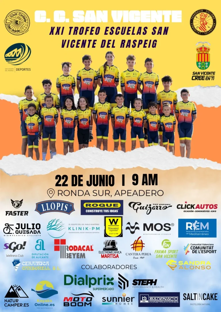 Este domingo el Club Ciclista San Vicente organiza la carrera de escuelas