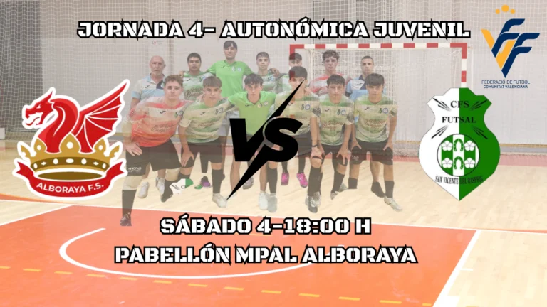 El Juvenil del Futsal San Vicente afronta un duelo clave ante la Alboraya