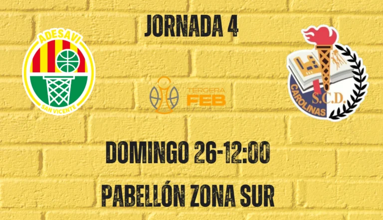 El PersonalHome Adesavi busca su segunda victoria ante el Carolinas