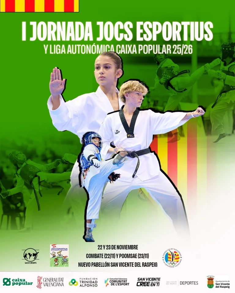 San Vicente del Raspeig volverá a ser epicentro del mejor taekwondo autonómico