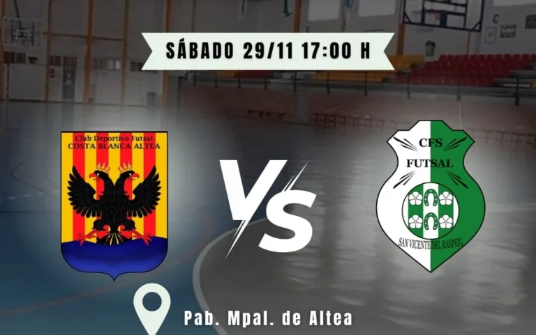 El Futsal San Vicente viaja a Altea para seguir soñando en la zona alta