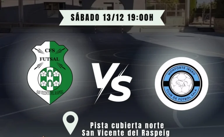 Futsal San Vicente defiende la segunda plaza ante el Monforte Ibero