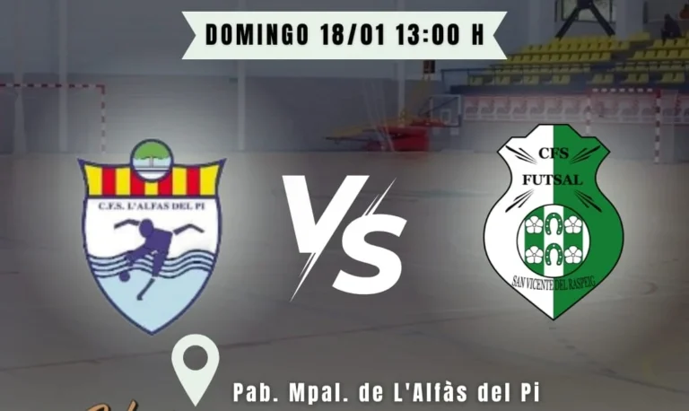 Futsal San Vicente visita L’Alfàs del Pi