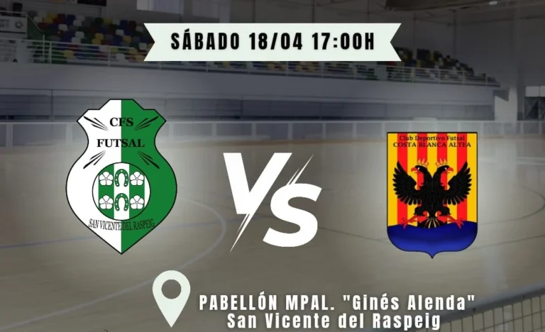 Futsal San Vicente busca alargar su buena dinámica ante el Costablanca Altea