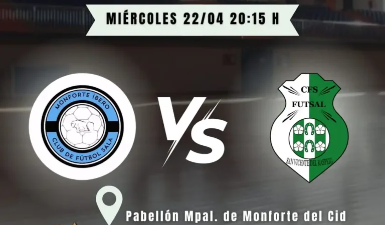 Futsal San Vicente busca prolongar su racha en Monforte del Cid